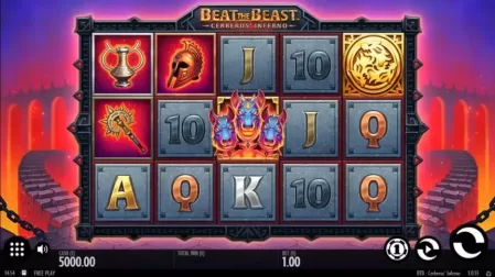 Beat the Beast Cerberus’ Inferno slot screenshot 1
