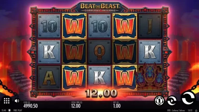 Beat the Beast Cerberus’ Inferno slot screenshot 2