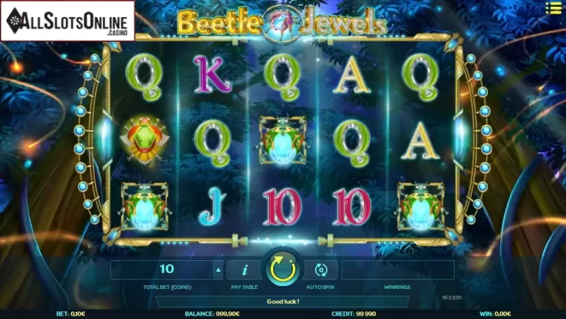 Screen 2. Beetle Jewels from iSoftBet