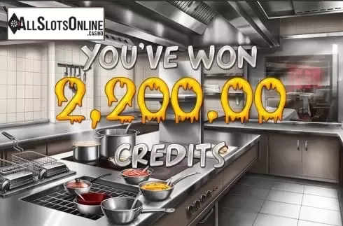Win screen. Best Chef from PlayStar