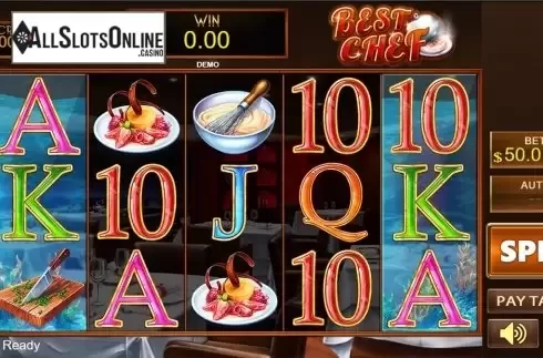 Reels screen. Best Chef from PlayStar