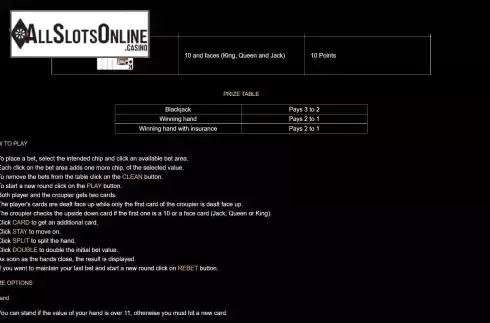 Game Rules screen 2