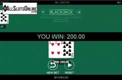 Win screen 3. Blackjack (Spearhead Studios) from Spearhead Studios