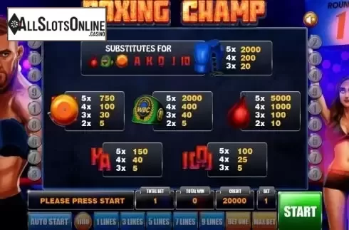 Paytable