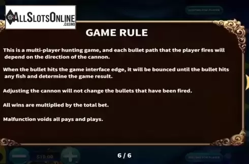 Game Rules screen