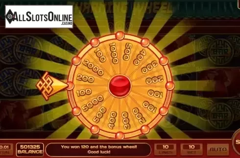 Bonus Wheel Win Screen
