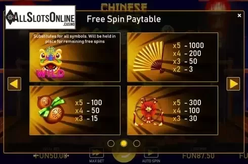 FS paytable screen 2