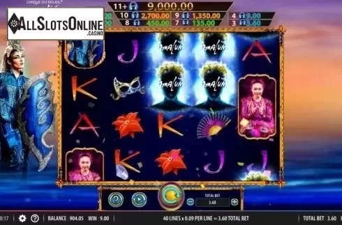Win Screen 2. Cirque Du Soleil Amaluna from Bally