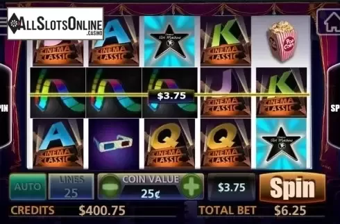 Win screen. Classic Cinema from MultiSlot