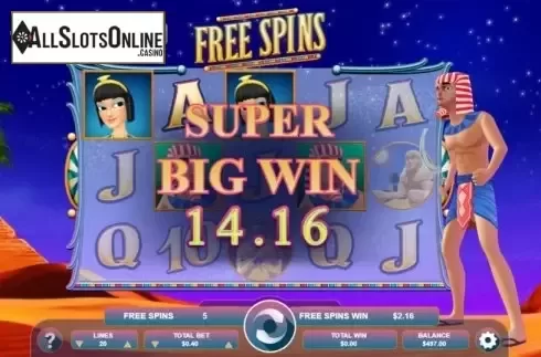 Win screen 2. Cleopatra (Arrows Edge) from Arrows Edge