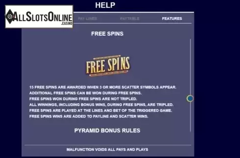 Feature screen 1. Cleopatra (Arrows Edge) from Arrows Edge