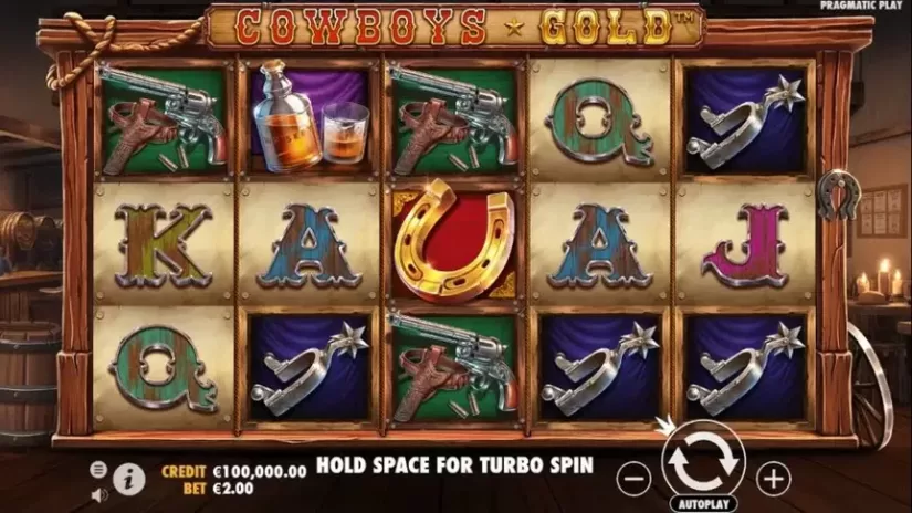 Cowboys Gold slot screenshot 1