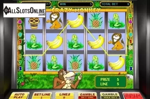 Win Screen . Crazy Monkey (BetConstruct) from BetConstruct