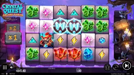 Crystal Quest Arcane Tower slot screenshot 3