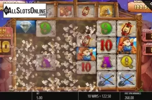 Free Spins 5. Diamond Mine Extra Gold Megaways from Blueprint