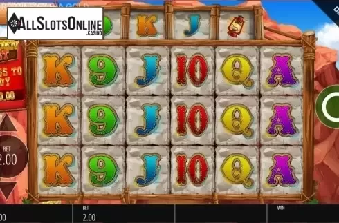 Reel Screen. Diamond Mine Extra Gold Megaways from Blueprint