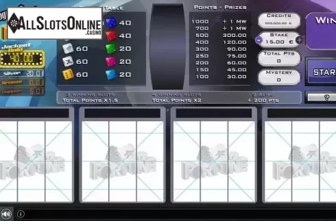 Reel Screen. Dice Of Fortune Progressive from GAMING1