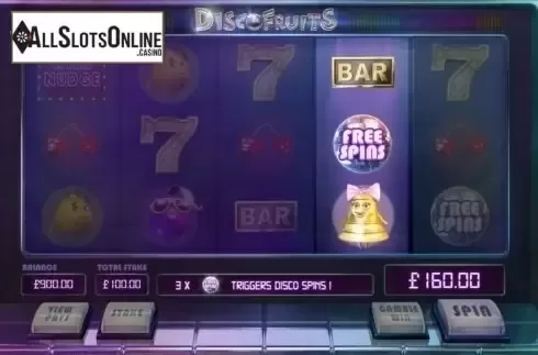 Paytable 2. Disco Fruits (NetGame) from NetGame