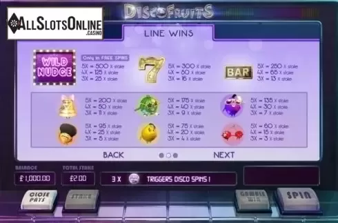 Big Win. Disco Fruits (NetGame) from NetGame