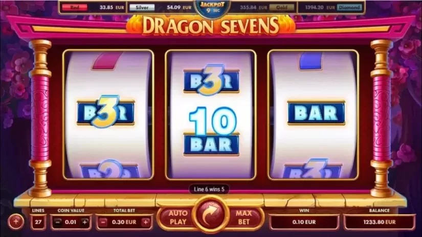 Dragon Sevens slot screenshot 2