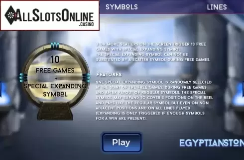 Free Spin. Egyptian Stone from Spinmatic