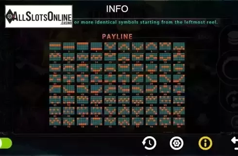 Paylines screen 2