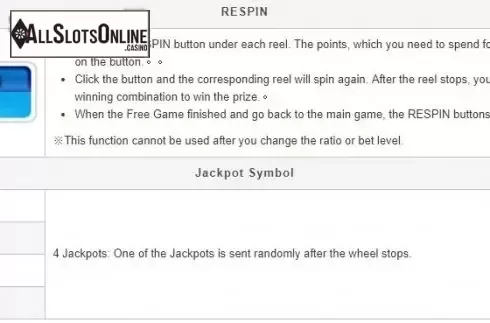 Respin & Jackpot. Fantastic Ocean from esball