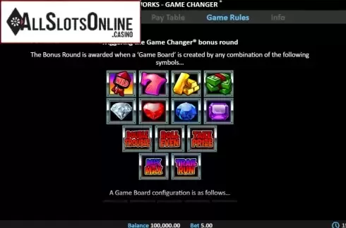 Feature screen 1. Fireworks Game Changer from Realistic