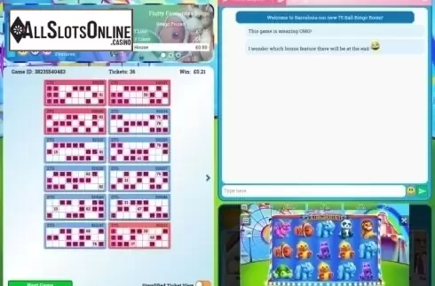 Game Screen 1. Fluffy Favourites Bingo from Playtech
