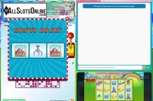 Game Screen 2. Fluffy Favourites Bingo from Playtech