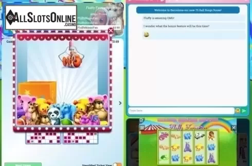 Game Screen 3. Fluffy Favourites Bingo from Playtech