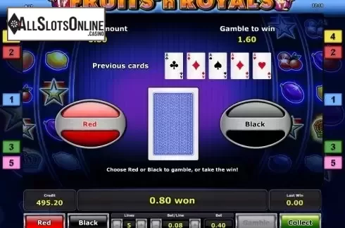 Double Up. Fruits´n Royals from Greentube