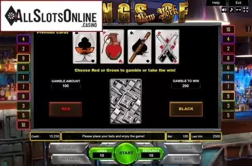 Gamble. Gangs of New York from Platin Gaming