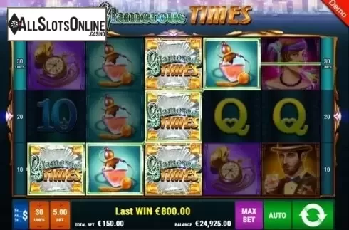 Win Screen 2. Glamorous Times from Bally Wulff