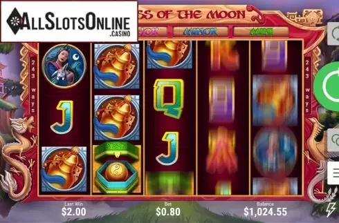 Reel screen. Goddess Of The Moon (Booongo) from Booongo