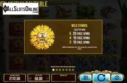Wild Symbol. Golden Myth from SYNOT