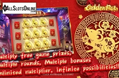 Start Screen. Golden Rat (Dream Tech) from Dream Tech