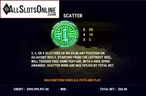 Paytable 2. Golden Sacred Beasts from Slot Factory