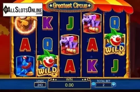 Start screen 2. Greatest Circus from Dragoon Soft