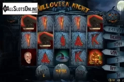 Scatter win screen. Halloween Night from BetConstruct