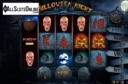 Wild win screen. Halloween Night from BetConstruct