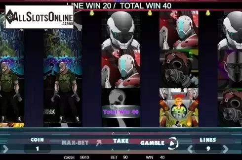 Win screen 1. Heroes vs Villains from BetConstruct
