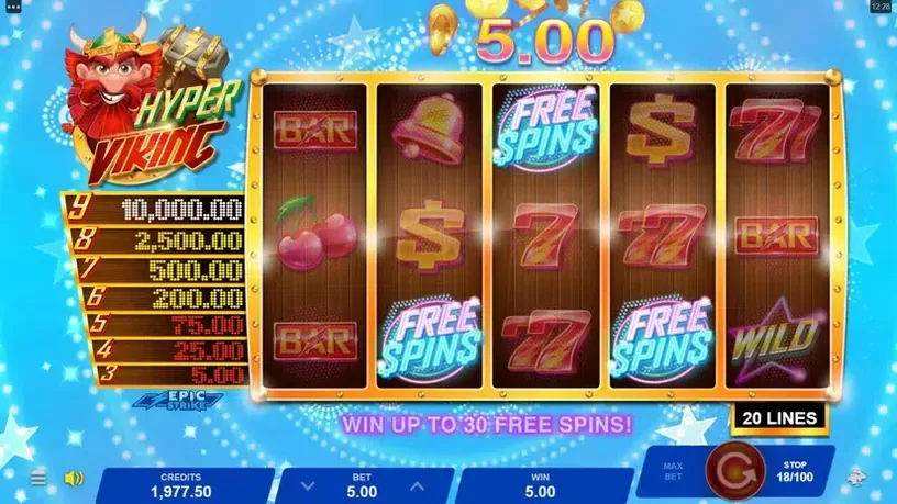 Hyper Viking slot screenshot 5