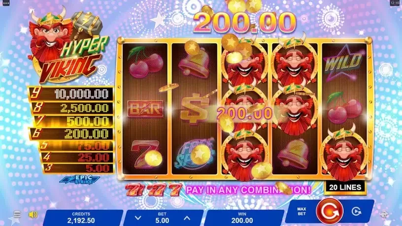 Hyper Viking slot screenshot 3