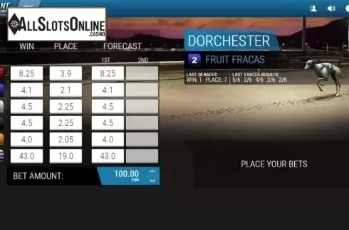 Game Screen 1. Instant Virtual Greyhounds from 1X2gaming