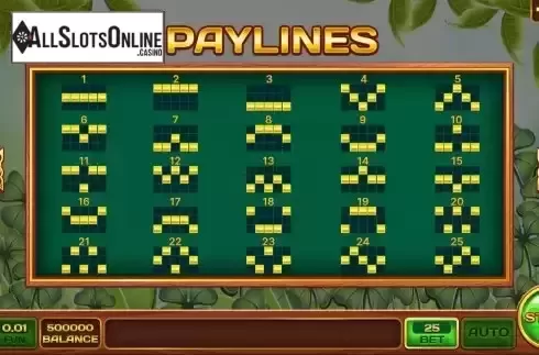 PayLines screen