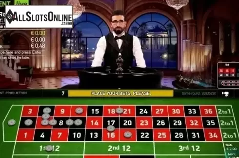 Game Screen. Italian Roulette Live Casino (NetEnt) from NetEnt