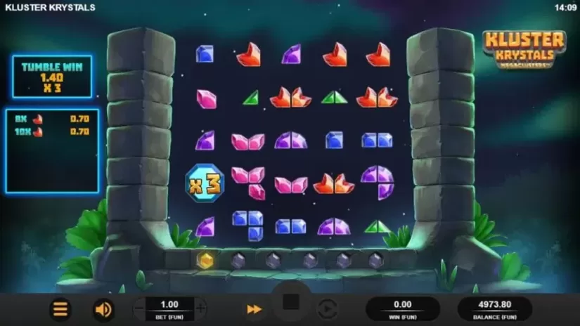 Kluster Krystals Megaclusters slot screenshot 1