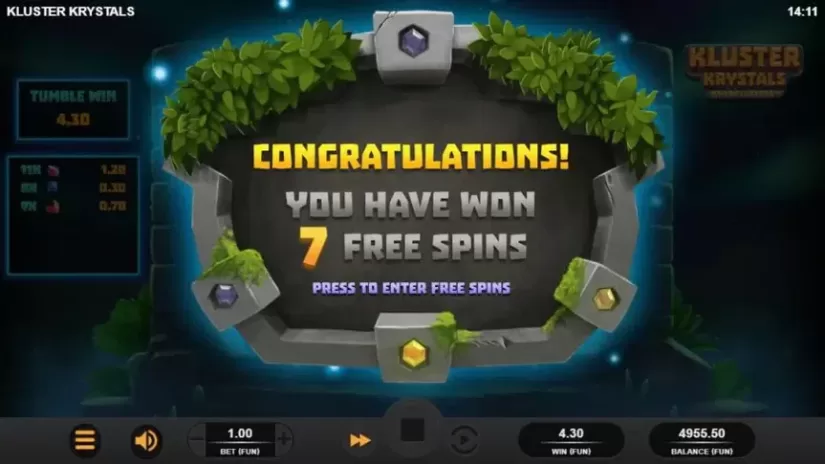 Kluster Krystals Megaclusters slot screenshot 2