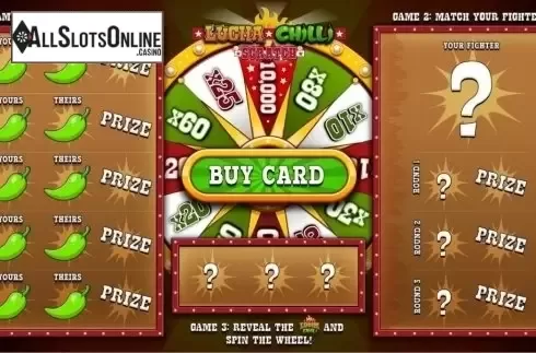 Game Screen. Lucha Chilli Scratch from Endemol Games